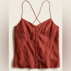 J.Crew button front cami top